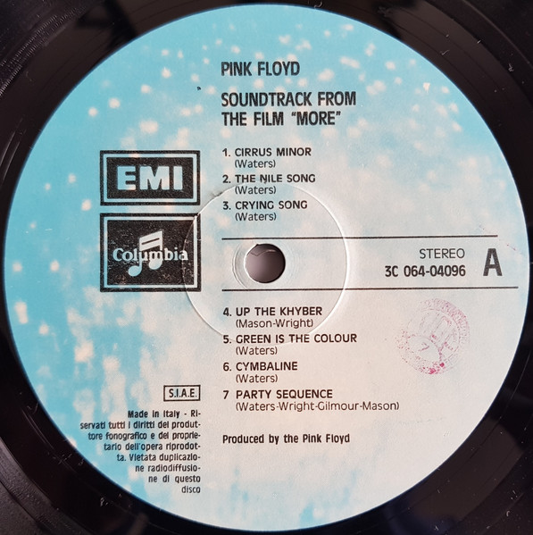 Pink Floyd - (Soundtrack From The Film) More | Columbia (3 C 064-04096) - 3