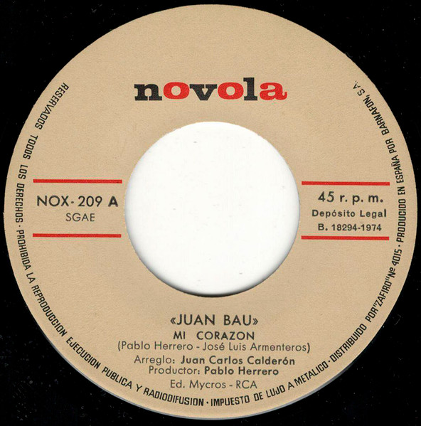 Juan Bau - Mi Corazon | Novola (NOX-209) - 3