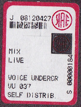 Deity Zone - Live | V.O.T.U. Records (Voice Of The Underground Records) (VU 037) - 2
