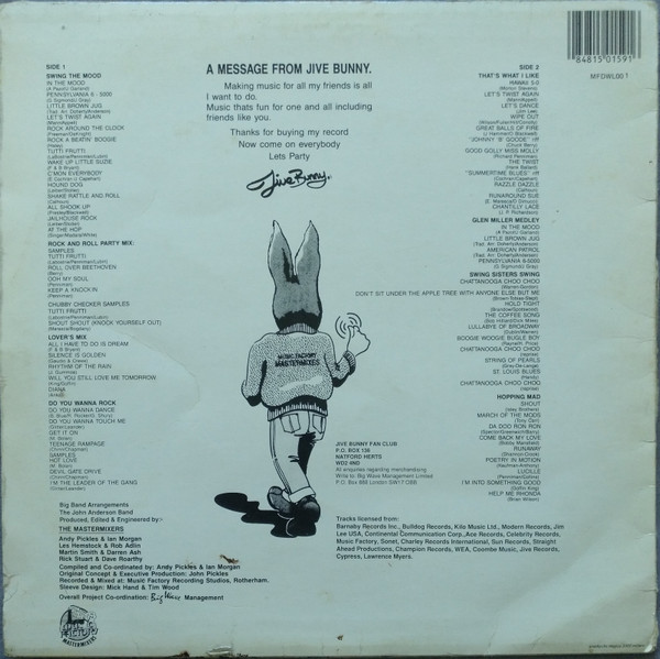 Jive Bunny And The Mastermixers - The Album | Music Factory (MFDWDL00 1) - 2