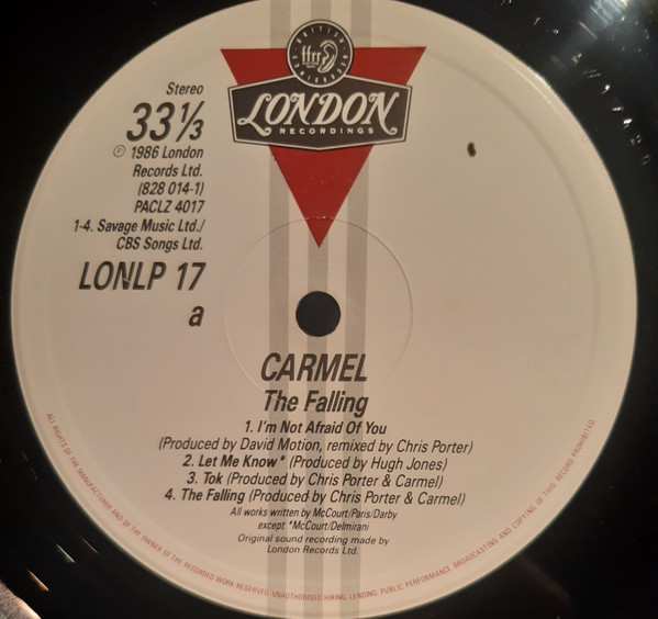 Carmel - The Falling | London Records (LONLP 17) - 2 Carmel - The Falling | London Records (LONLP 17) - 2