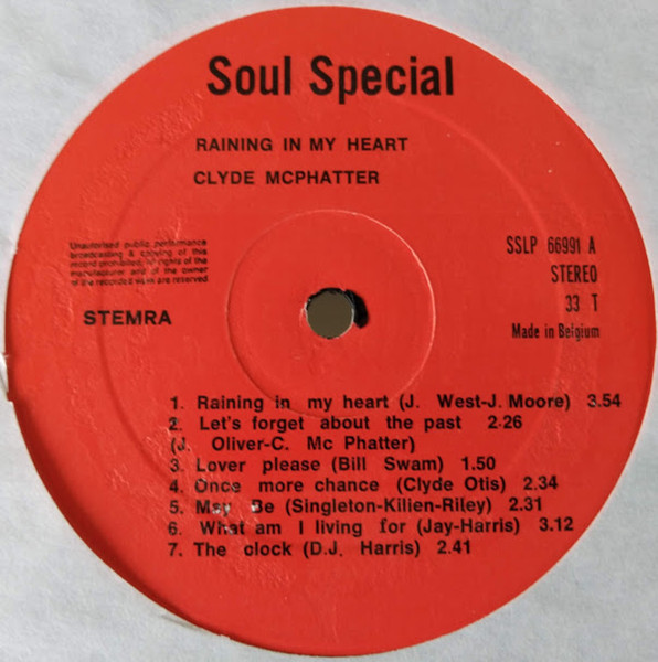 Clyde McPhatter - Raining In My Heart | Soul Special (SSLP 66991) - 3 Clyde McPhatter - Raining In My Heart | Soul Special (SSLP 66991) - 3