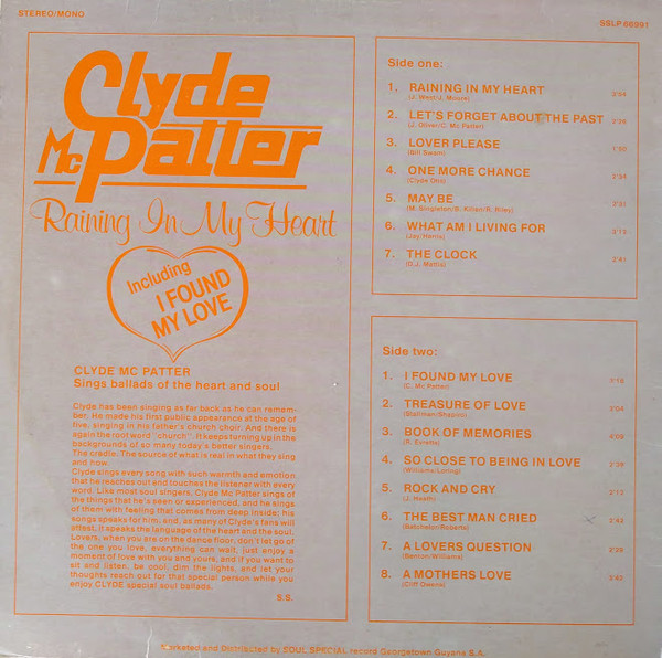 Clyde McPhatter - Raining In My Heart | Soul Special (SSLP 66991) - 2 Clyde McPhatter - Raining In My Heart | Soul Special (SSLP 66991) - 2