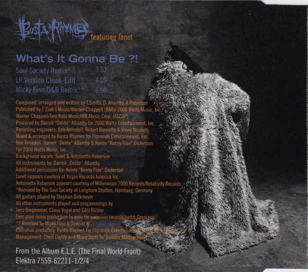 Busta Rhymes Featuring Janet Jackson - What's It Gonna Be?! | Elektra (7559-63762-2) - 3