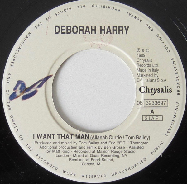 Deborah Harry - I Want That Man | Chrysalis (06 3233697) - 2 Deborah Harry - I Want That Man | Chrysalis (06 3233697) - 2