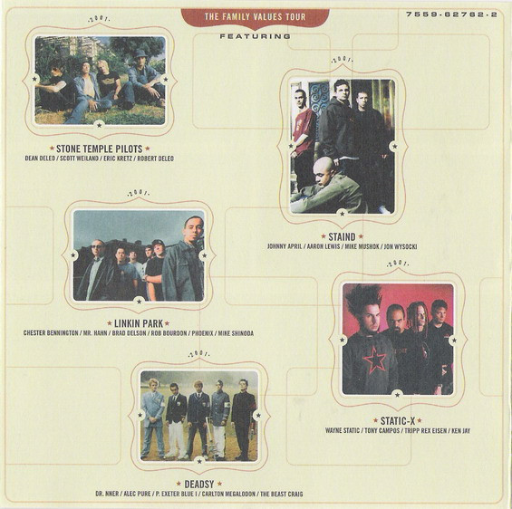 Various - The Family Values Tour 2001 | Elektra (7559-62762-2) - 2