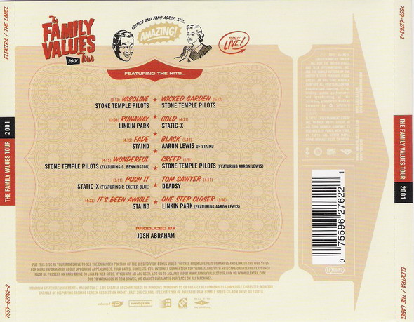 Various - The Family Values Tour 2001 | Elektra (7559-62762-2) - 4