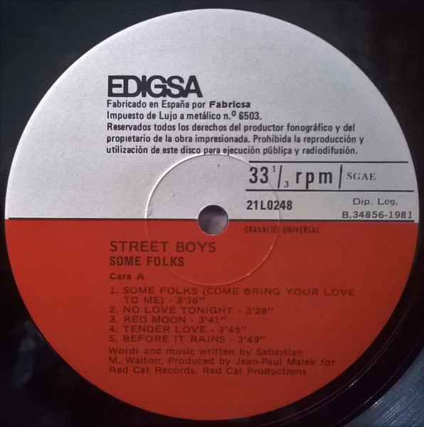 Street Boys - Some Folks | Edigsa (21L0248) - 3