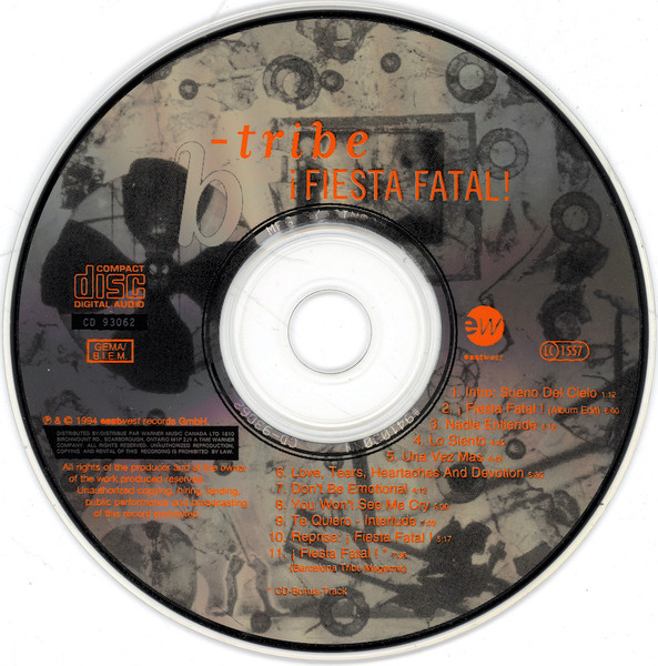 B-Tribe - ¡Fiesta Fatal! | EastWest (CD 93062) - 3