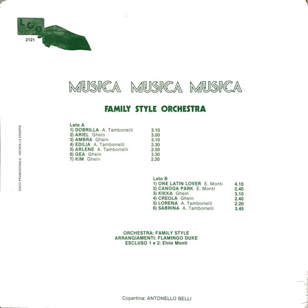 Family Style Orchestra - Musica Musica Musica | LGO Music (LGO 2121) - 2