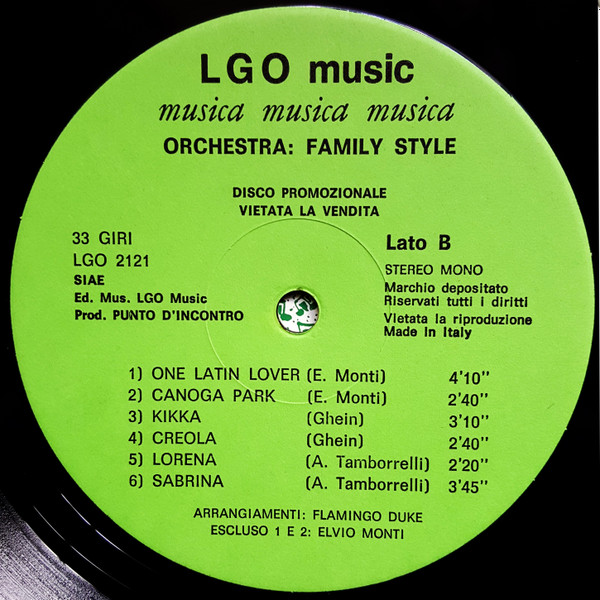 Family Style Orchestra - Musica Musica Musica | LGO Music (LGO 2121) - 3