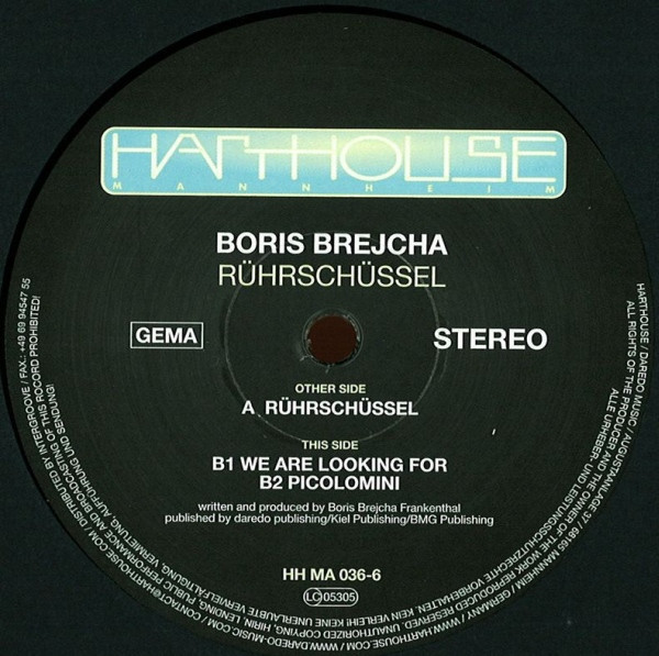 Boris Brejcha - Rührschüssel | Harthouse Mannheim (HH MA 036-6)