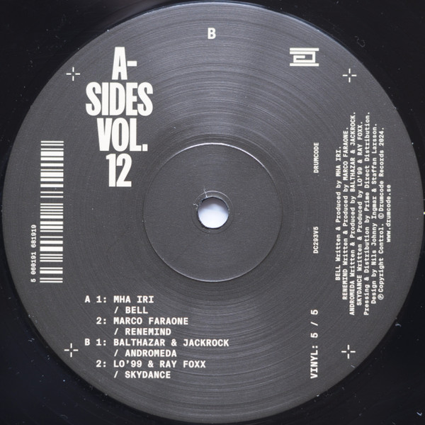 Various - A-Sides Vol. 12 Vinyl: 5 / 5 | Drumcode (DC293V5)