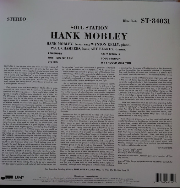 Hank Mobley - Soul Station | Blue Note (0746554) - 2