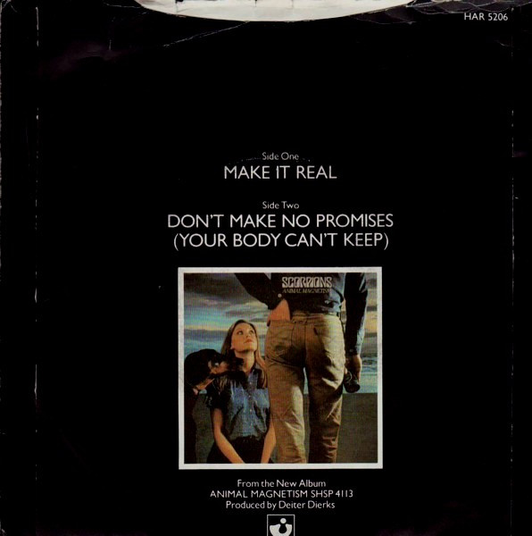 Scorpions - Make It Real | Harvest (HAR 5206) - 2
