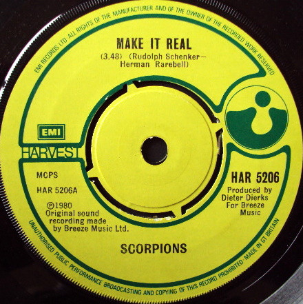 Scorpions - Make It Real | Harvest (HAR 5206) - 3