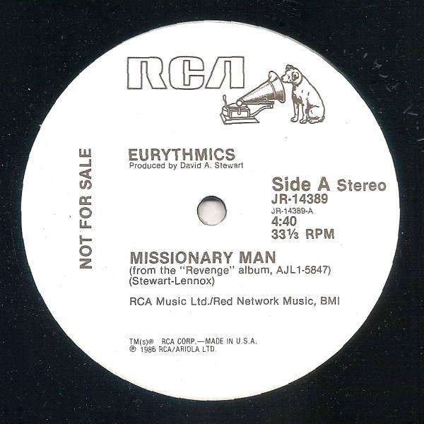 Eurythmics - Missionary Man | RCA (JR-14389)