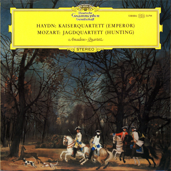 Joseph Haydn / Wolfgang Amadeus Mozart - Amadeus-Quartett - Kaiserquartett (Emperor) / Jagdquartett (Hunting) | Deutsche Grammophon (138 886 SLPM) - main