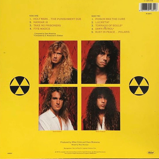 Megadeth - Rust In Peace | Capitol Records (EST 2132) - 2