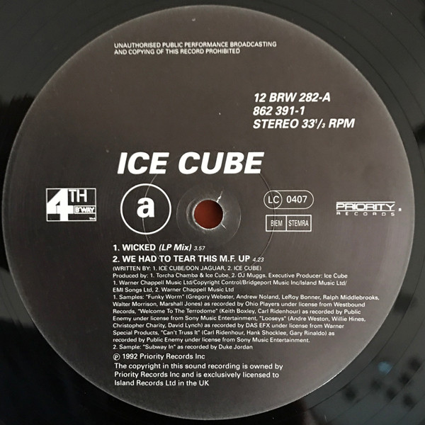 Ice Cube - Wicked | 4th & Broadway (12 BRW 282) - 3 Ice Cube - Wicked | 4th & Broadway (12 BRW 282) - 3