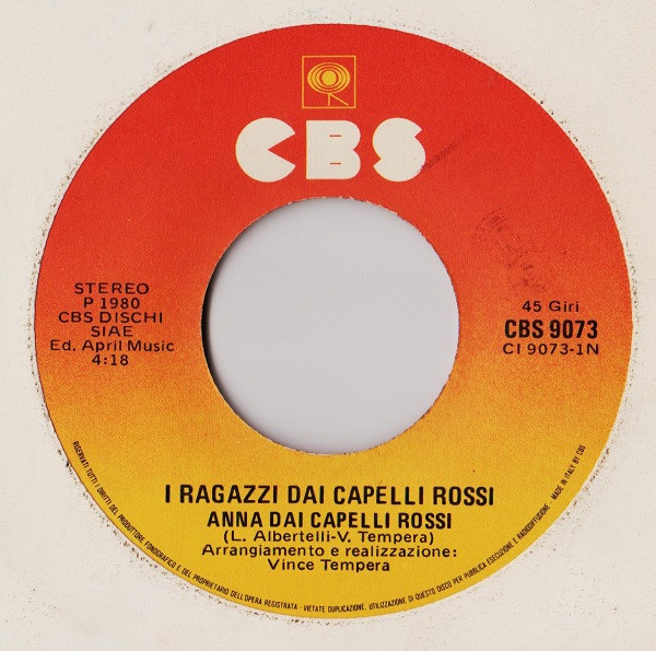I Ragazzi Dai Capelli Rossi - Anna Dai Capelli Rossi | CBS (CBS 9073) - 3