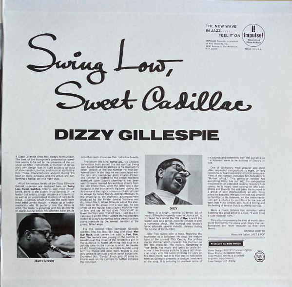 Dizzy Gillespie - Swing Low, Sweet Cadillac | ABC Impulse! (AS-9149) - 3