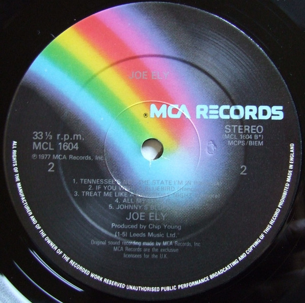 Joe Ely - Joe Ely | MCA Records (MCL 1604) - 3