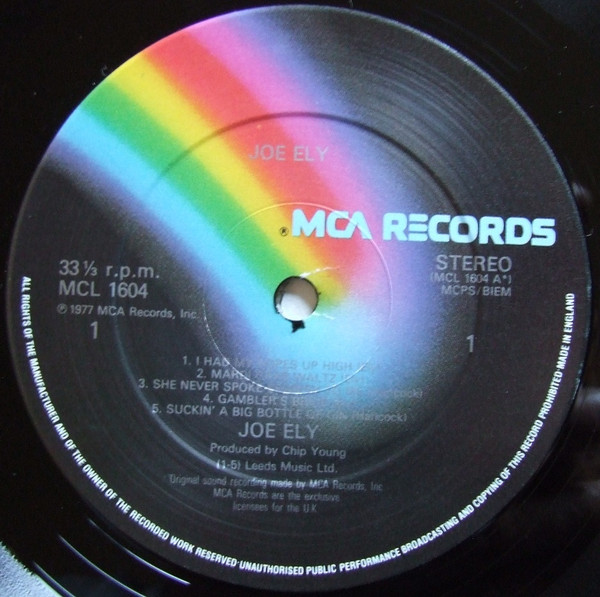Joe Ely - Joe Ely | MCA Records (MCL 1604) - 4