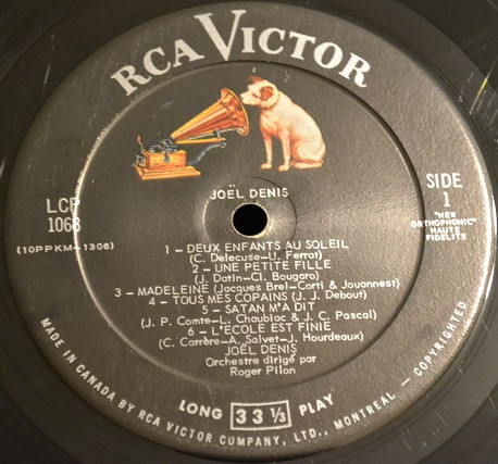 Joël Denis - J D [Vinyl] | RCA Victor (LCP 1068) - 3