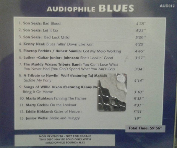 Various - Audiophile Blues | Telarc (AUD012) - 2 Various - Audiophile Blues | Telarc (AUD012) - 2