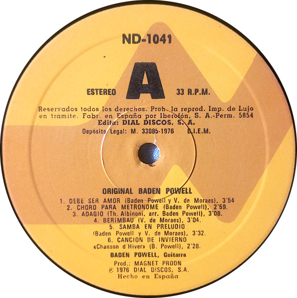 Baden Powell - Original Baden Powell | Nevada (ND-1041) - 3