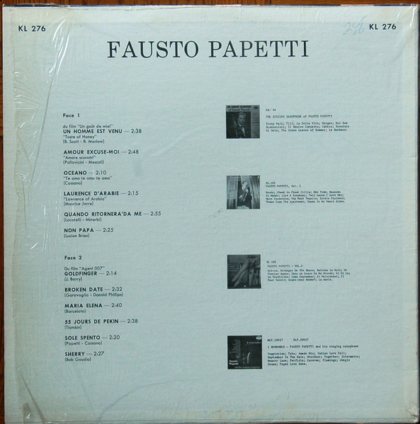Fausto Papetti - Fausto Papetti [Vinyl] | London Records (KL-276) - 2
