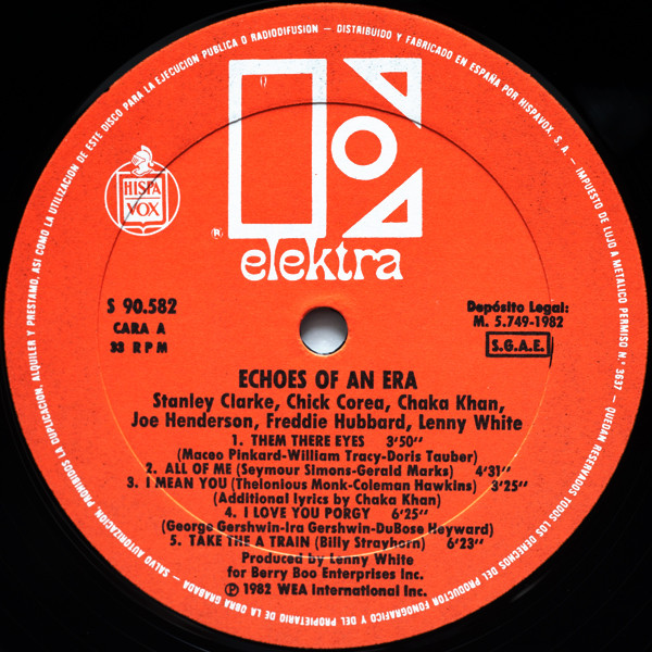 Chaka Khan / Joe Henderson / Chick Corea / Stanley Clarke / Lenny White / Freddie Hubbard - Echoes Of An Era | Elektra (S 90.582) - 4