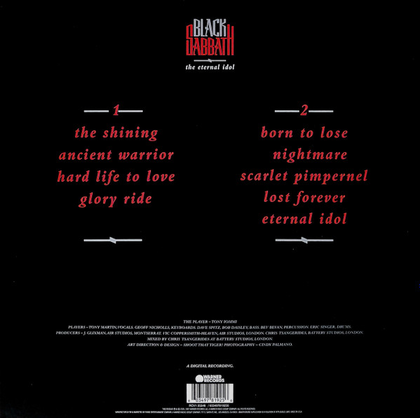 Black Sabbath - The Eternal Idol | Warner Records (RCV1 25548) - 3 Black Sabbath - The Eternal Idol | Warner Records (RCV1 25548) - 3
