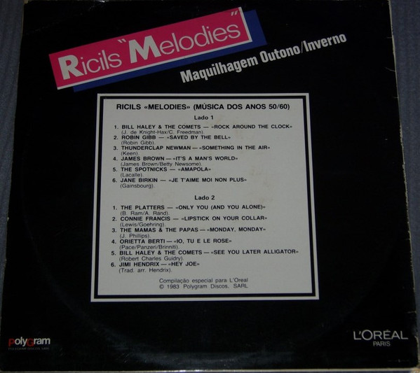 Various - Ricils Melodies - L`Oreal Paris | L'Oréal Paris (814 379-1) - 2