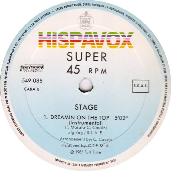 Stage - Dreamin On The Top | Hispavox (549 088) - 4