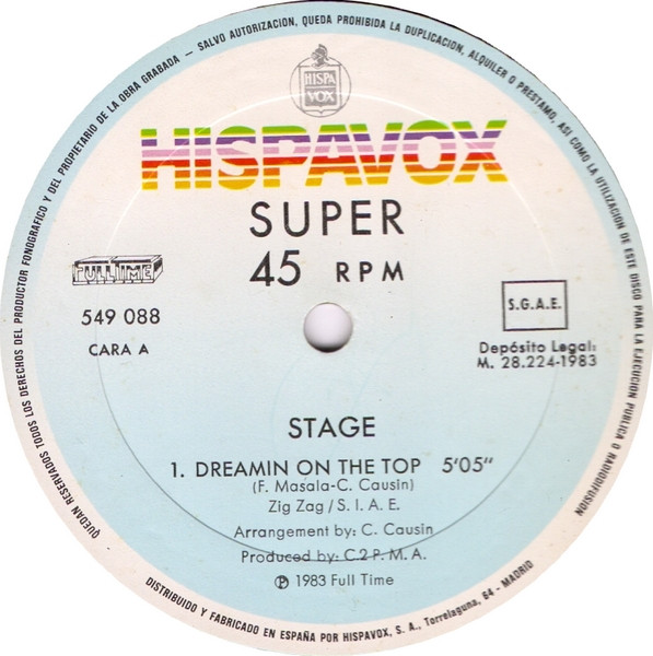 Stage - Dreamin On The Top | Hispavox (549 088) - 3