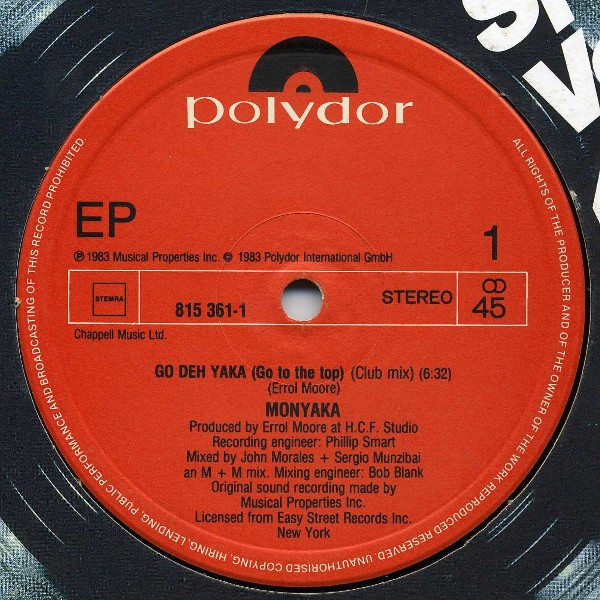 Monyaka - Go Deh Yaka | Polydor (815 361-1) - 2