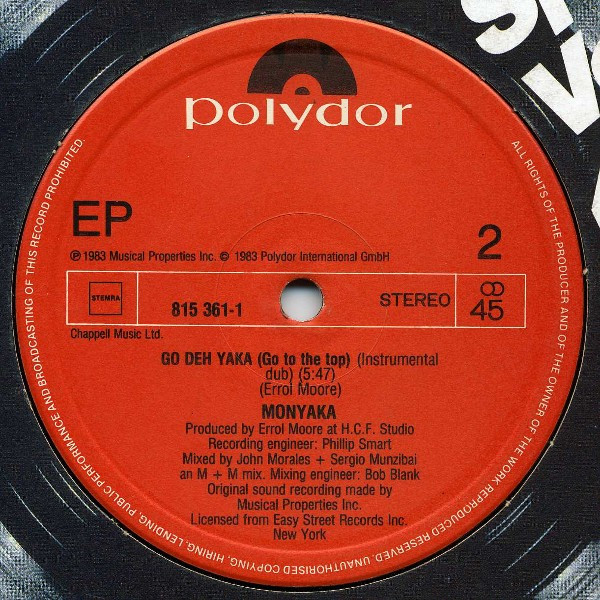 Monyaka - Go Deh Yaka | Polydor (815 361-1) - 3