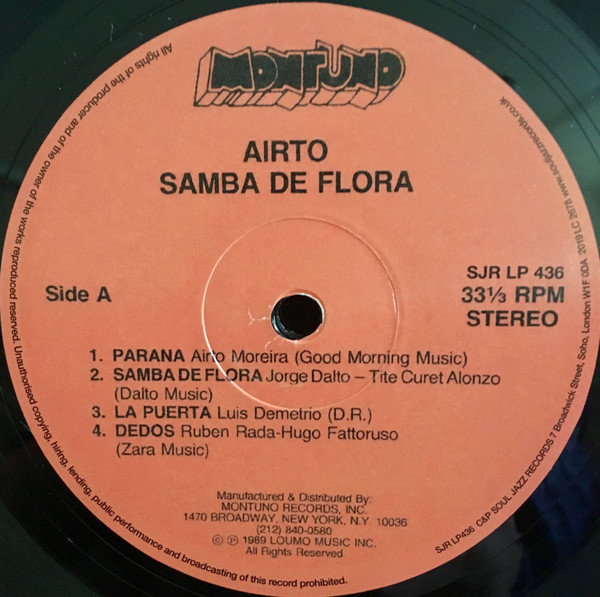 Airto Moreira - Samba De Flora | Soul Jazz Records (SJR LP436) - 3