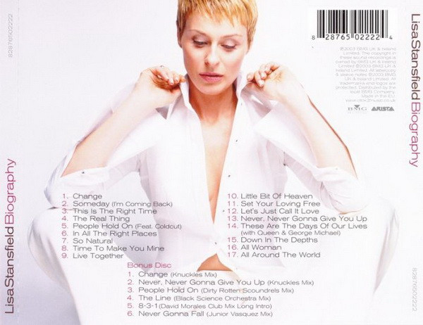 Lisa Stansfield - Biography (The Greatest Hits) | BMG UK & Ireland (82876502222) - 2 Lisa Stansfield - Biography (The Greatest Hits) | BMG UK & Ireland (82876502222) - 2