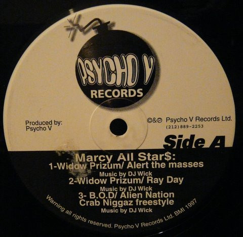Marcy All Star$ / B.O.D. Click - Alert The Masses / Crab Niggaz | Psycho V Records (none) - 3