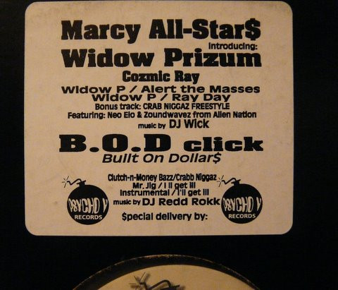 Marcy All Star$ / B.O.D. Click - Alert The Masses / Crab Niggaz | Psycho V Records (none) - 2