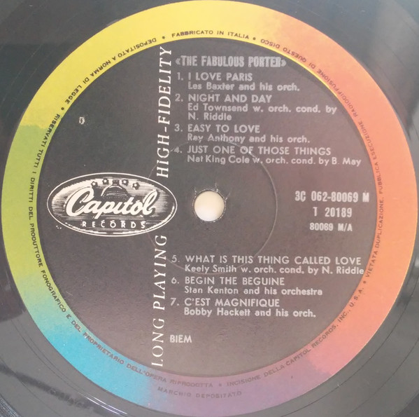 Various - The Fabulous Porter | Capitol Records (3C 062-80069 M) - 3 Various - The Fabulous Porter | Capitol Records (3C 062-80069 M) - 3