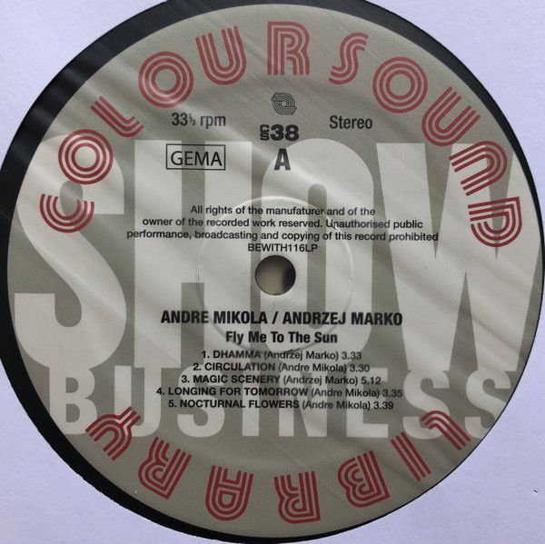 Andrzej Marko / Andrzej Mikołajczak - Fly Me To The Sun | Be With Records (BEWITH116LP) - 3 Andrzej Marko / Andrzej Mikołajczak - Fly Me To The Sun | Be With Records (BEWITH116LP) - 3