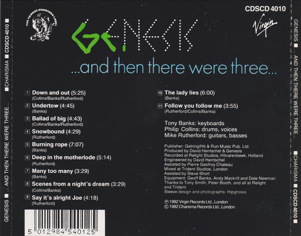 Genesis - ...And Then There Were Three... | Virgin (CDSCD 4010) - 2