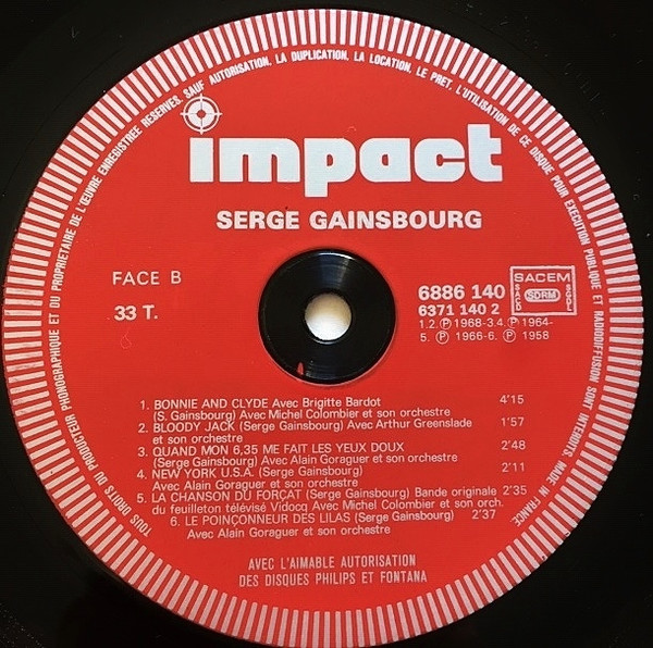 Serge Gainsbourg - Serge Gainsbourg | Impact (6886 140) - 3 Serge Gainsbourg - Serge Gainsbourg | Impact (6886 140) - 3