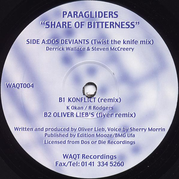 Paragliders - Share Of Bitterness | WAQT Recordings (WAQT004) - main