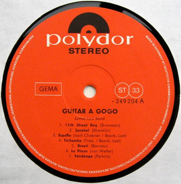 James Last - Guitar À Gogo | Polydor (249 204) - 3 James Last - Guitar À Gogo | Polydor (249 204) - 3