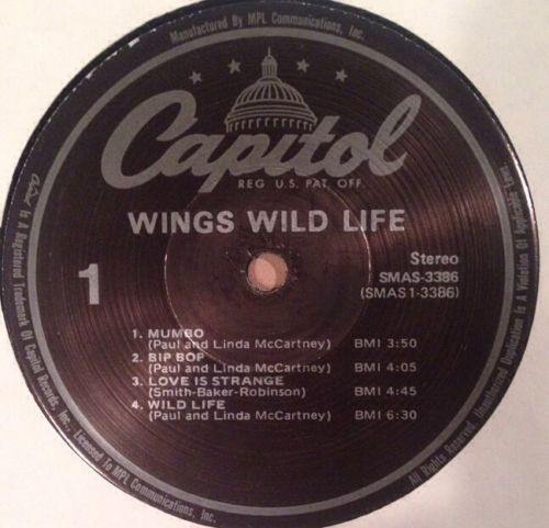 Wings - Wild Life | Capitol Records (SW 3386) - 3 Wings - Wild Life | Capitol Records (SW 3386) - 3